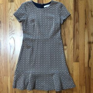 LOFT Knit Ruffle Hem Dress